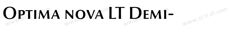 Optima nova LT Demi字体转换 Optima nova LT Demi字体转换